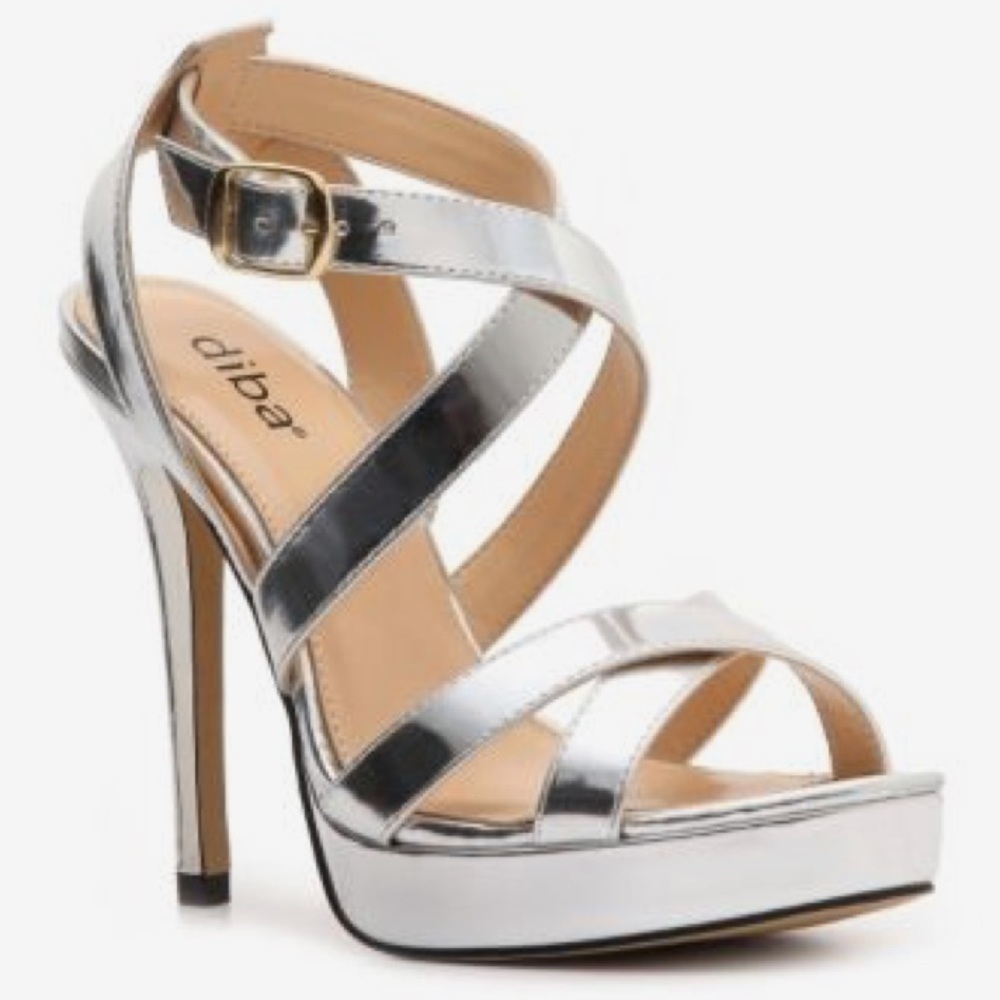 DSW Diba Tanith metallic sandal size 10